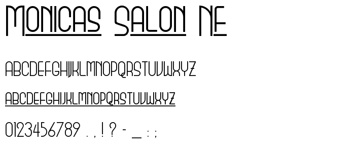 Monicas Salon NF font